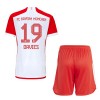 Officiële Voetbalshirt + Korte Broek Bayern München Alphonso Davies 19 Thuis 2023-24 - Kids